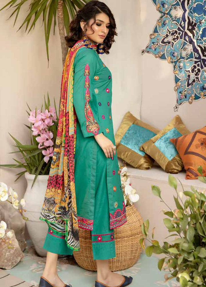 Zoha by Aymen Baloch Embroidered Lawn Suits Unstitched 3 Piece ZAB21FP 091 - Festive Collection