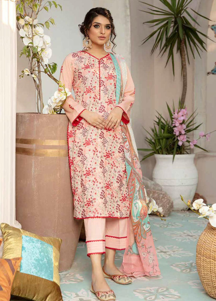 Zoha by Aymen Baloch Embroidered Lawn Suits Unstitched 3 Piece ZAB21FP 092 - Festive Collection