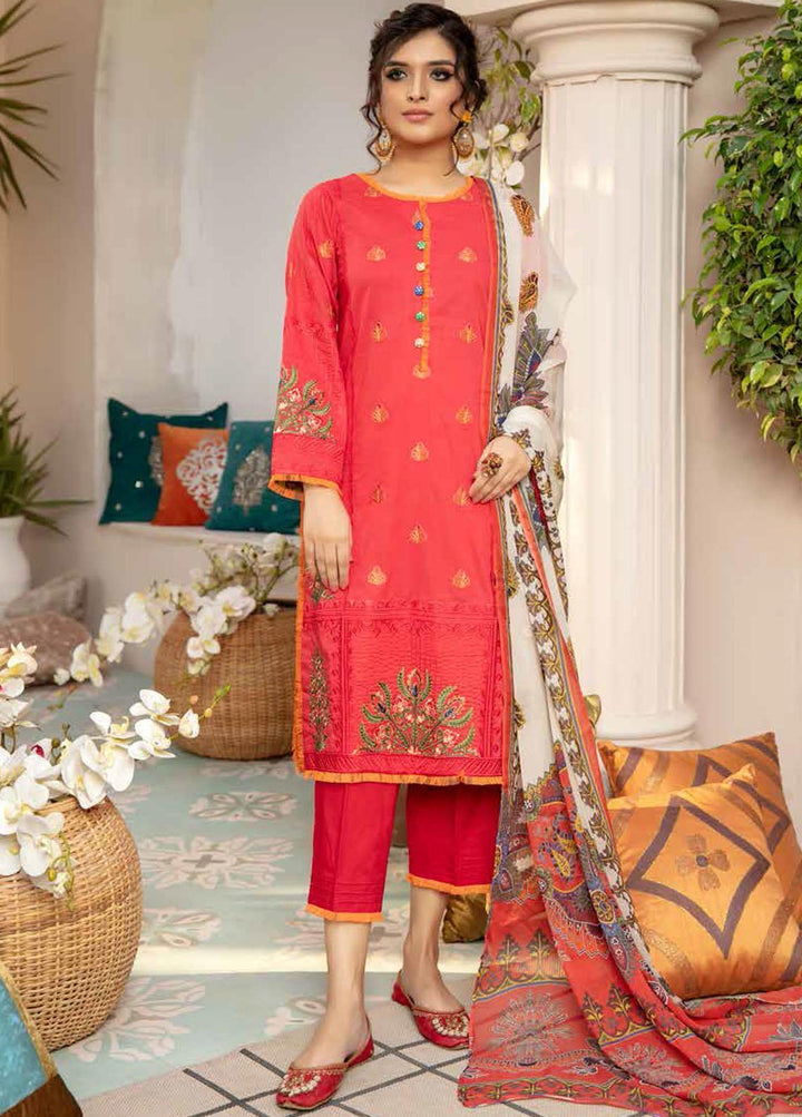 Zoha by Aymen Baloch Embroidered Lawn Suits Unstitched 3 Piece ZAB21FP 094 - Festive Collection