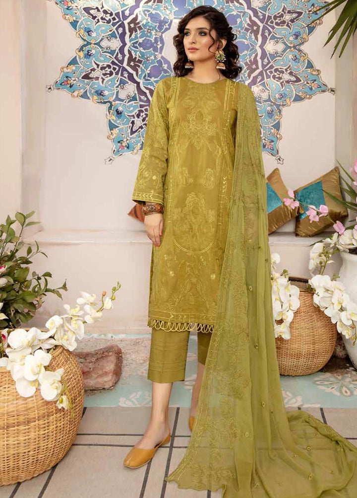 Zoha by Aymen Baloch Embroidered Lawn Suits Unstitched 3 Piece ZAB21FP 096 - Festive Collection