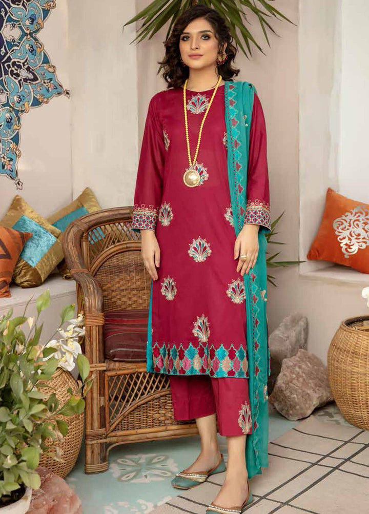 Zoha by Aymen Baloch Embroidered Lawn Suits Unstitched 3 Piece ZAB21FP 098 - Festive Collection