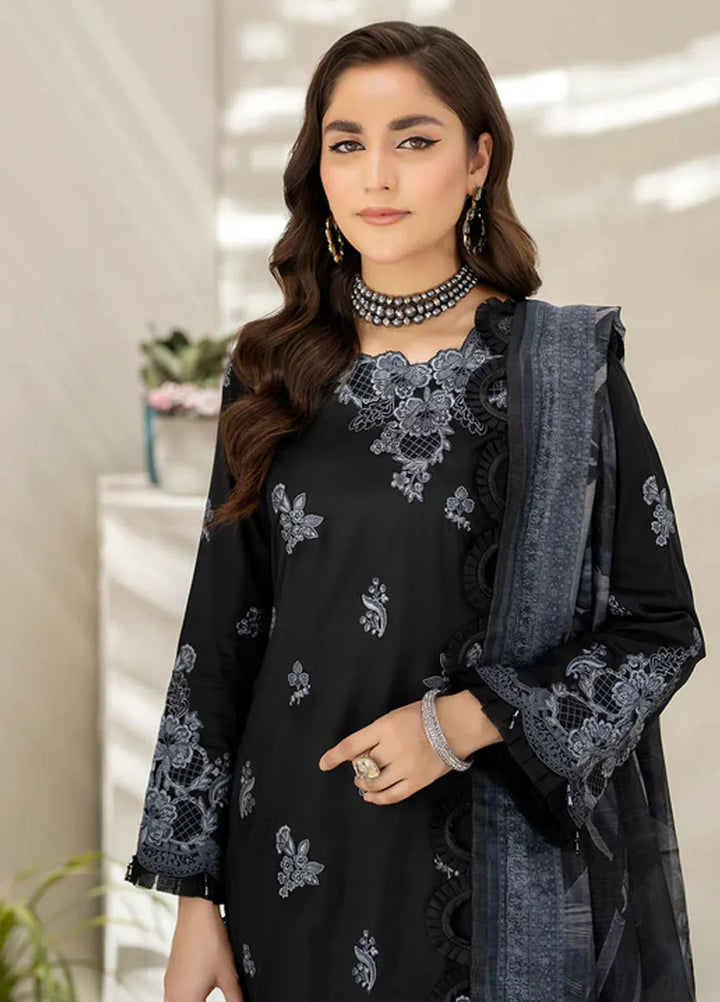 Zora By House Of Nawab Embroidered Lawn Suit Unstitched 3 Piece HON24Z VALEH - Summer Collection