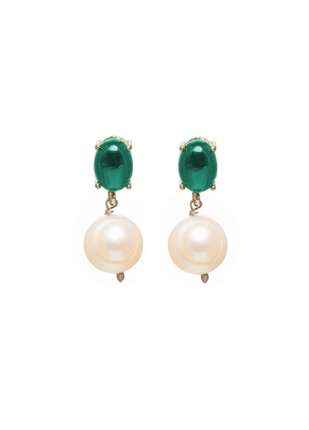 Zouhaira Earings Ocean Dew Drops-Green
