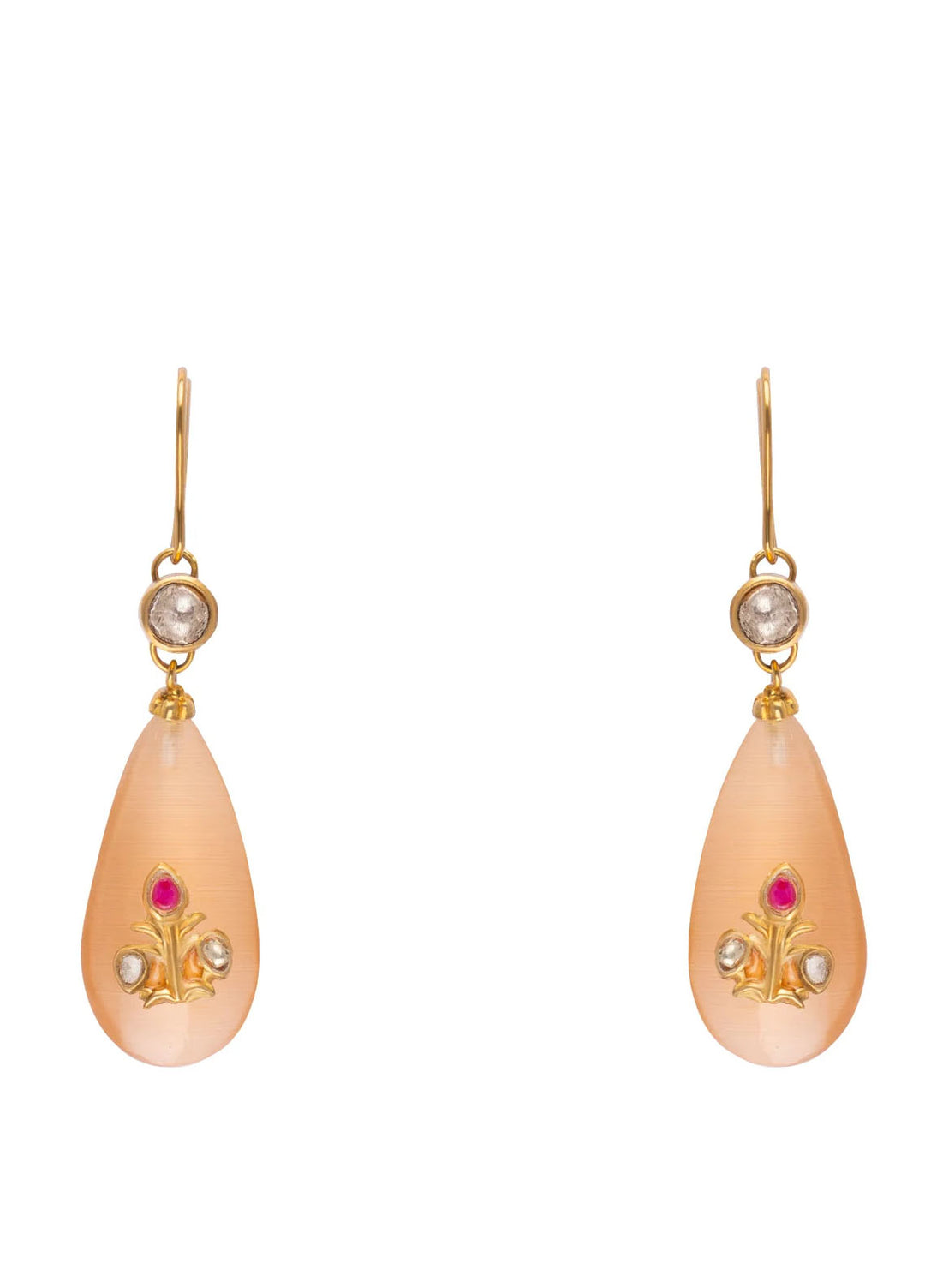 Zouhaira Earings Polki Glam-Maple