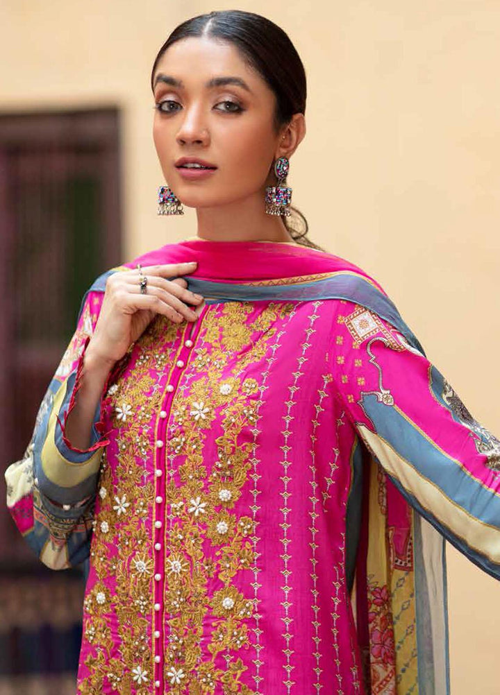 Zoya by Rang Rasiya Embroidered Linen Suits Unstitched 3 Piece RR21ZL 06 Terri - Winter Collection