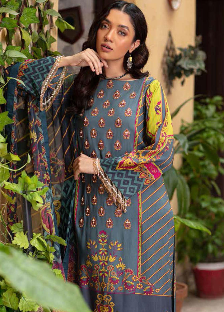 Zoya by Rang Rasiya Embroidered Linen Suits Unstitched 3 Piece RR21ZL 07 Sehr - Winter Collection