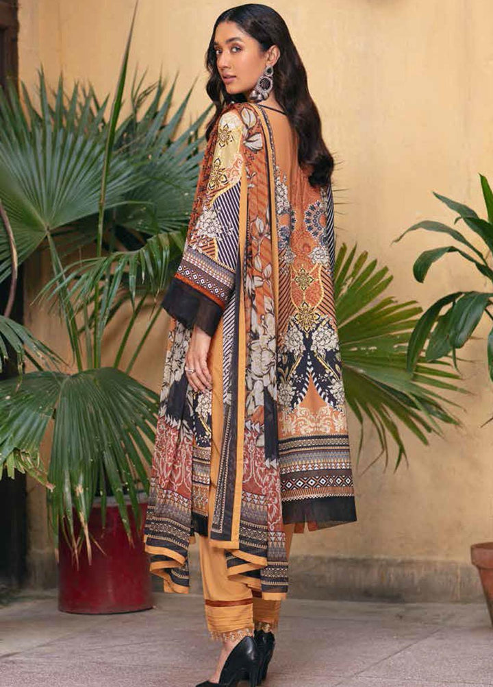 Zoya by Rang Rasiya Embroidered Linen Suits Unstitched 3 Piece RR21ZL 08 Jerri - Winter Collection