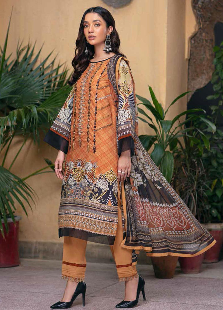 Zoya by Rang Rasiya Embroidered Linen Suits Unstitched 3 Piece RR21ZL 08 Jerri - Winter Collection