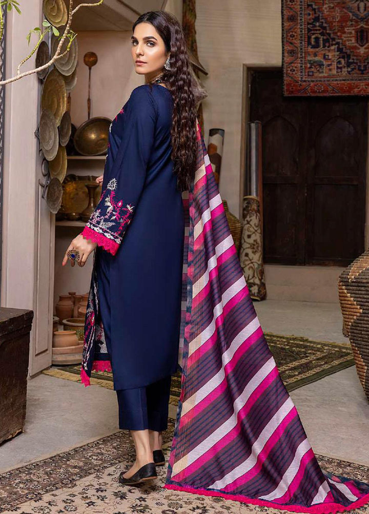 ZS Textiles Embroidered Linen Suits Unstitched 3 Piece ZS21LN 05 - Winter Collection