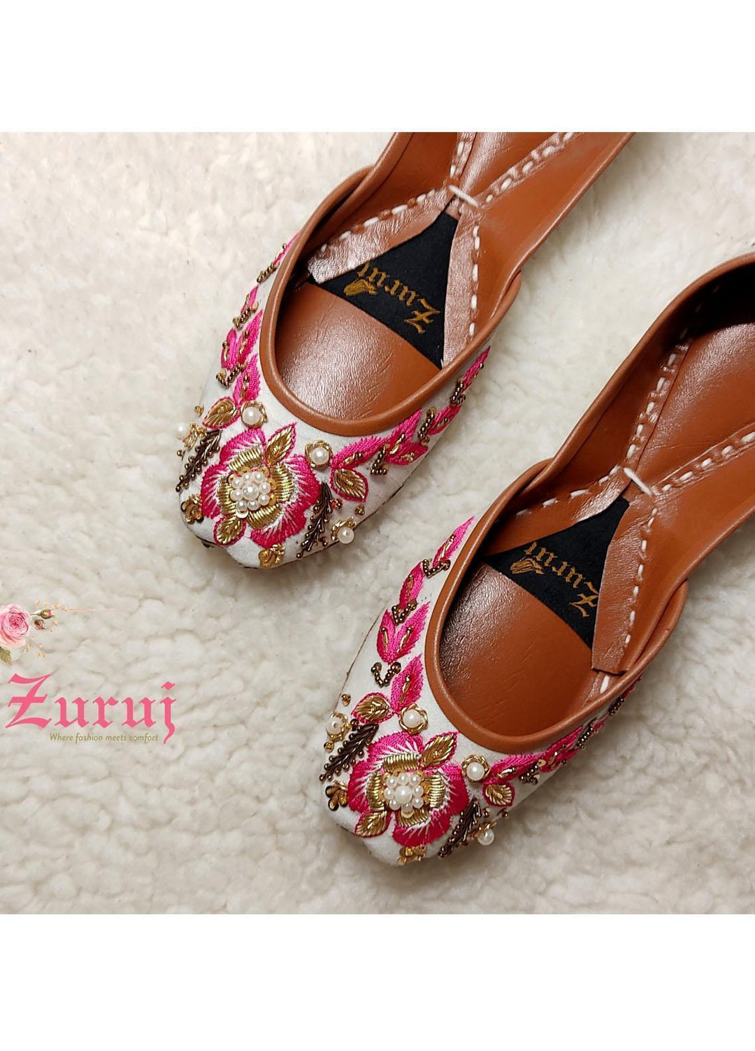 Zuruj Formal Style Khussa ZRJ21ZF Zun-111-W