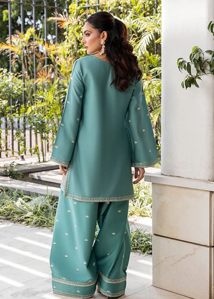 Zuri Pret Embroidered Lawn 2 Piece Suit Norine ZP-04 Sea Green