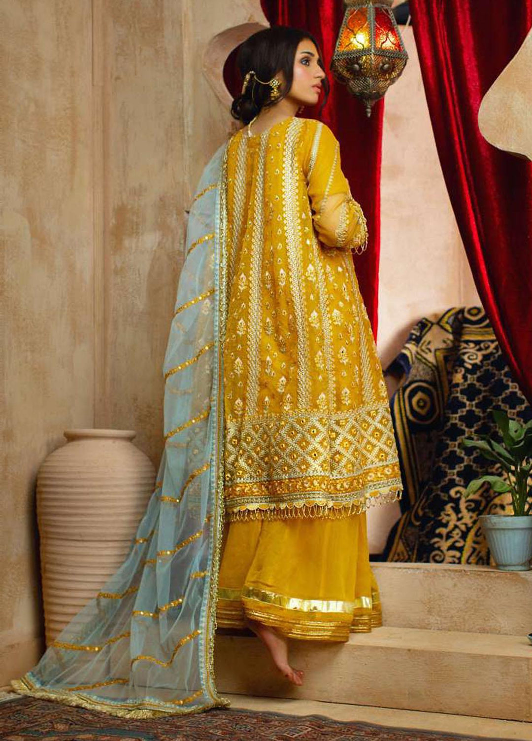 Zurr Haseen By AB Textiles Embroidered Zari Suits Unstitched 3 Piece AB21ZH 01 Aqeeq - Luxury Collection