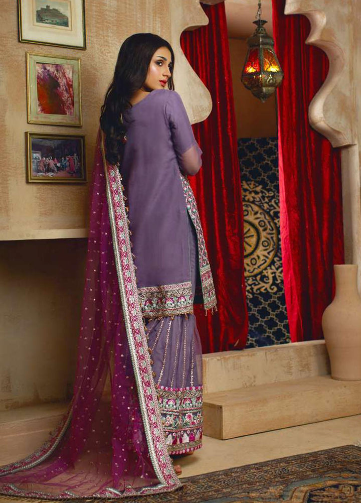 Zurr Haseen By AB Textiles Embroidered Organza Suits Unstitched 3 Piece AB21ZH 05 Khooni Neelam - Luxury Collection