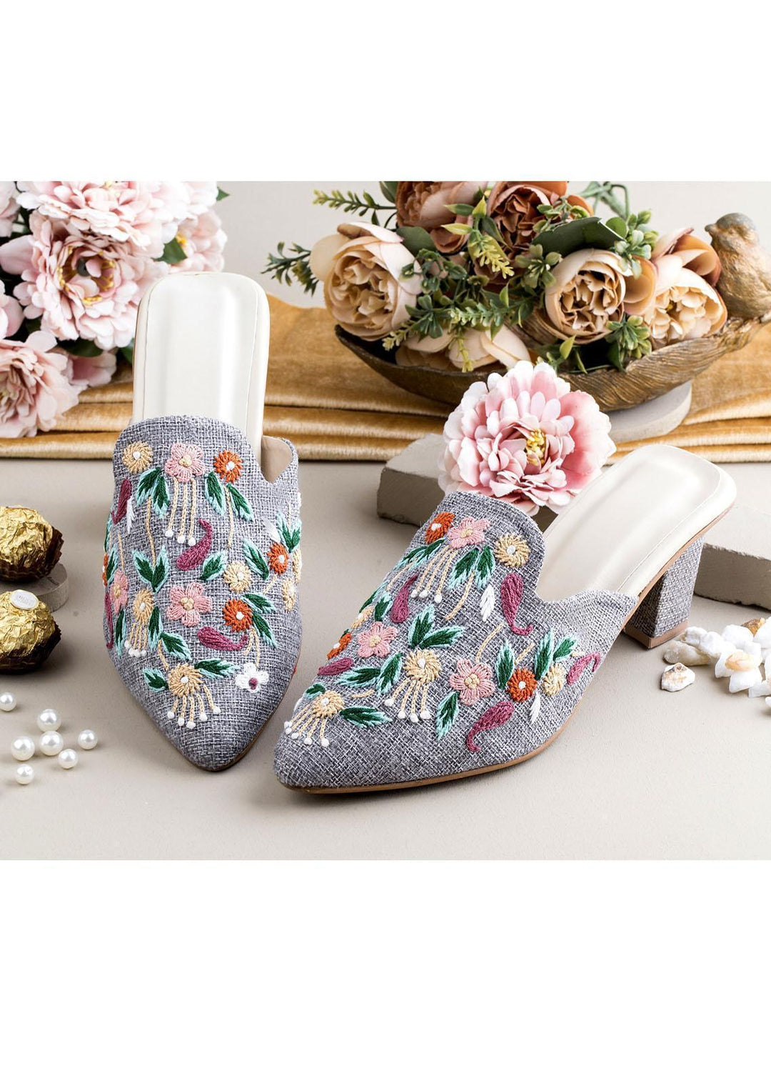 Zuruj Luxury Style Heel Mules ZJ23H HM-30-J