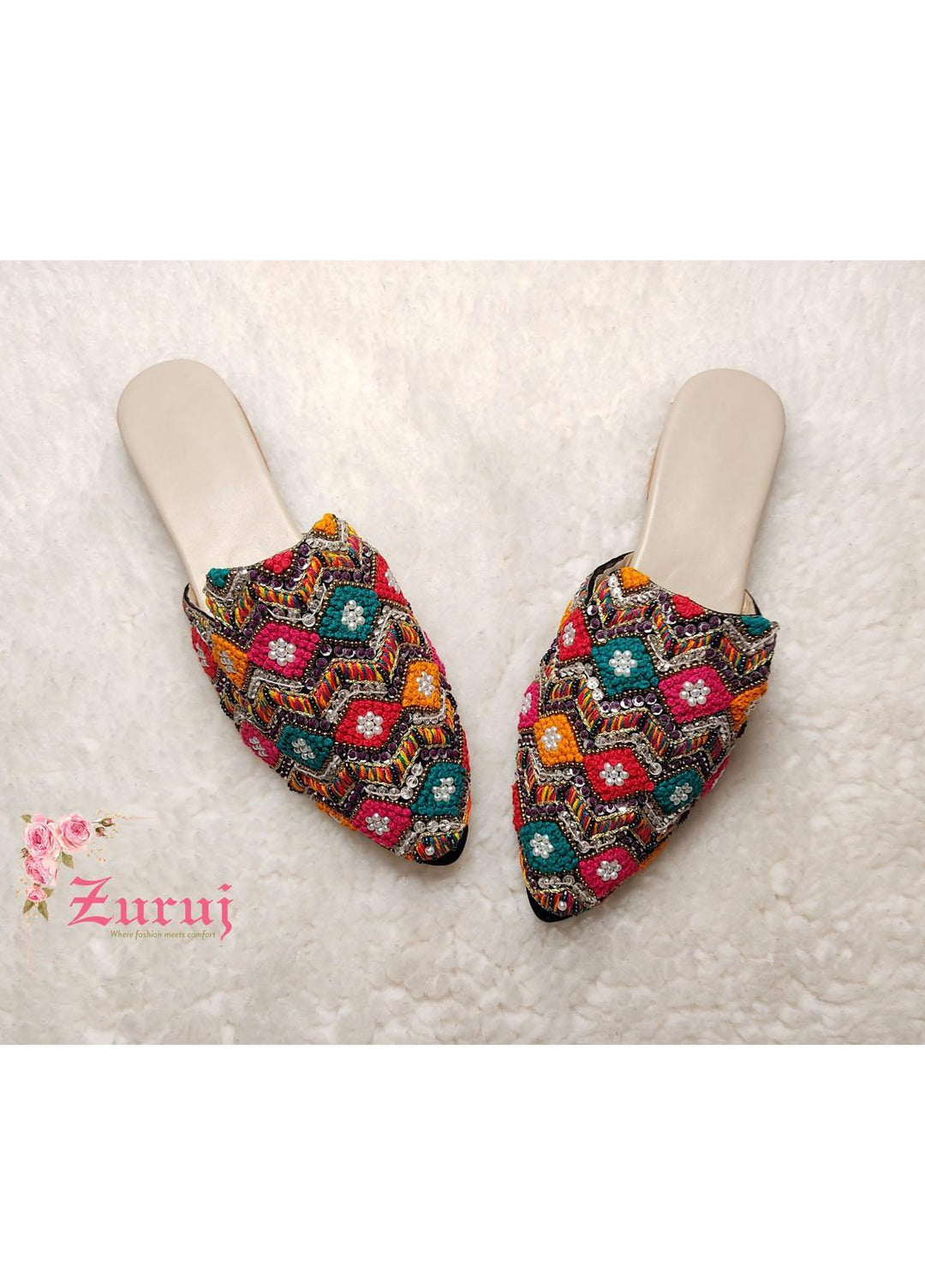 Zuruj Festive Style Mules ML-36