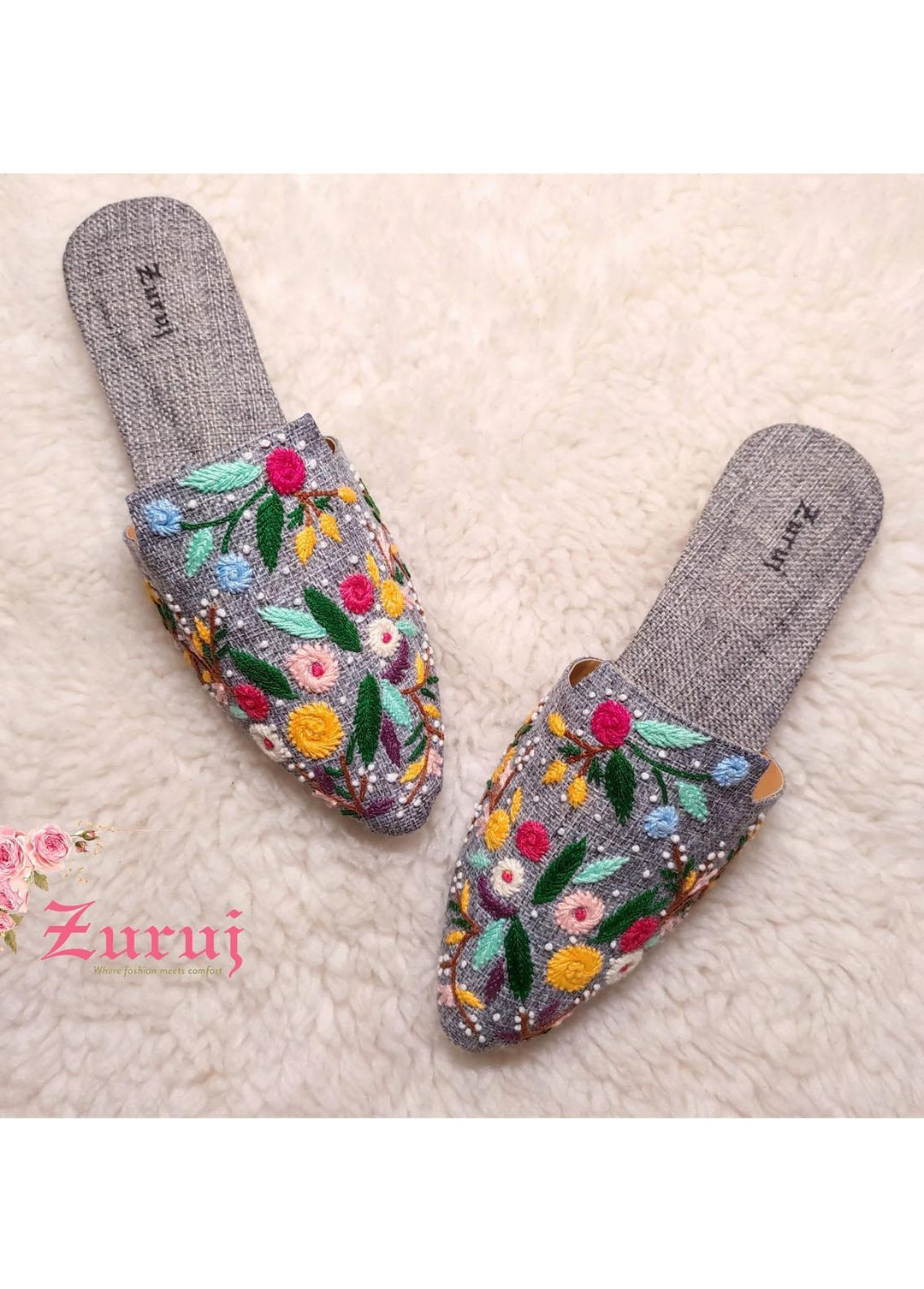 Zuruj Festive Style Mules ML-27-J