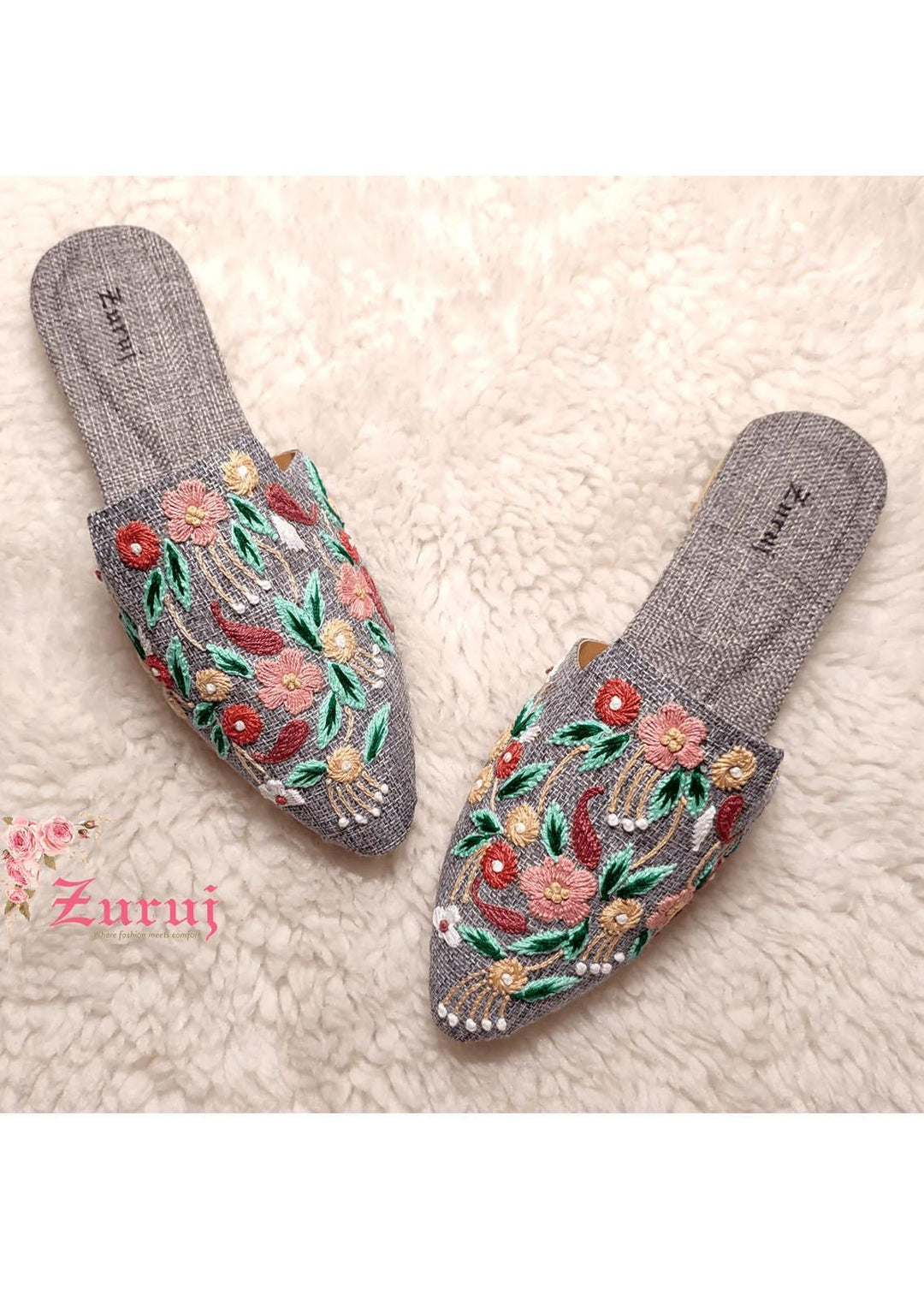 Zuruj Festive Style Mules ML-30-J