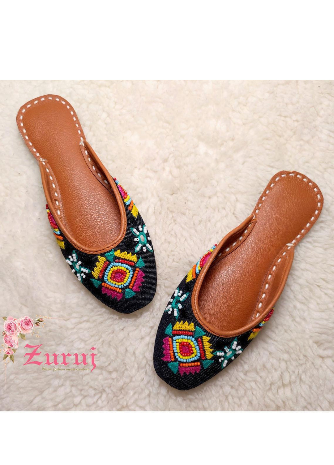 Zuruj Festive Style Backless Khussay JU-164