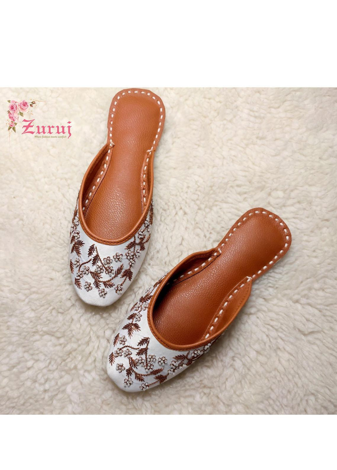 Zuruj Festive Style Backless Khussay JU-125
