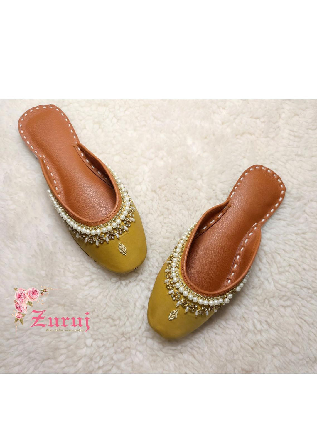 Zuruj Festive Style Backless Khussay JU-83