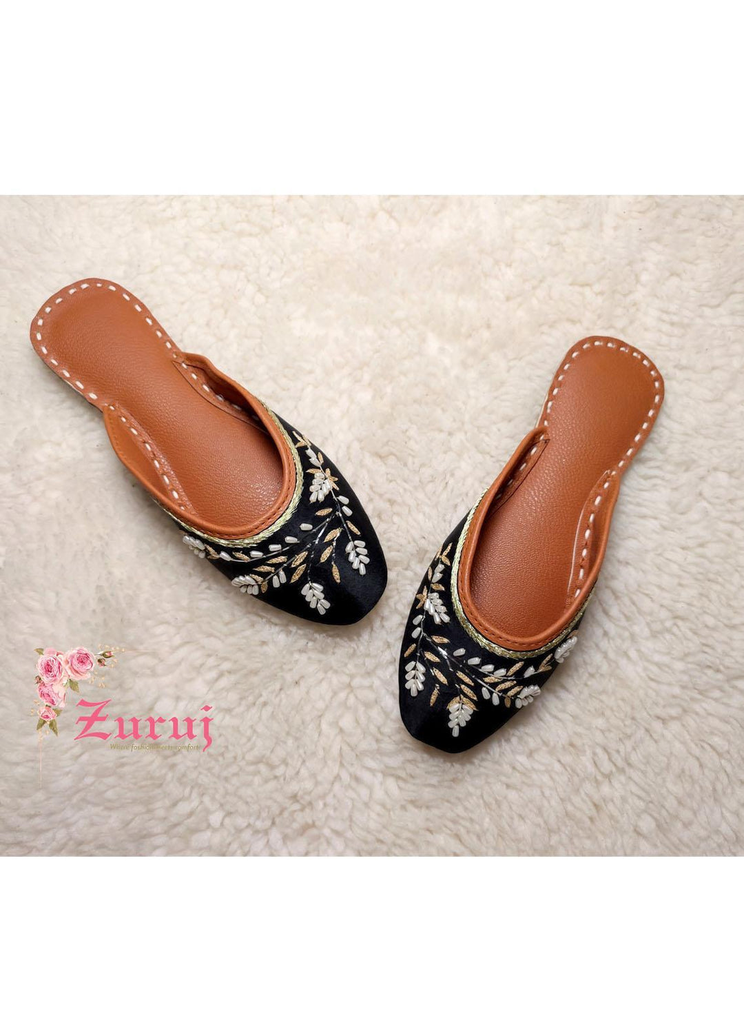 Zuruj Festive Style Backless Khussay JU-77