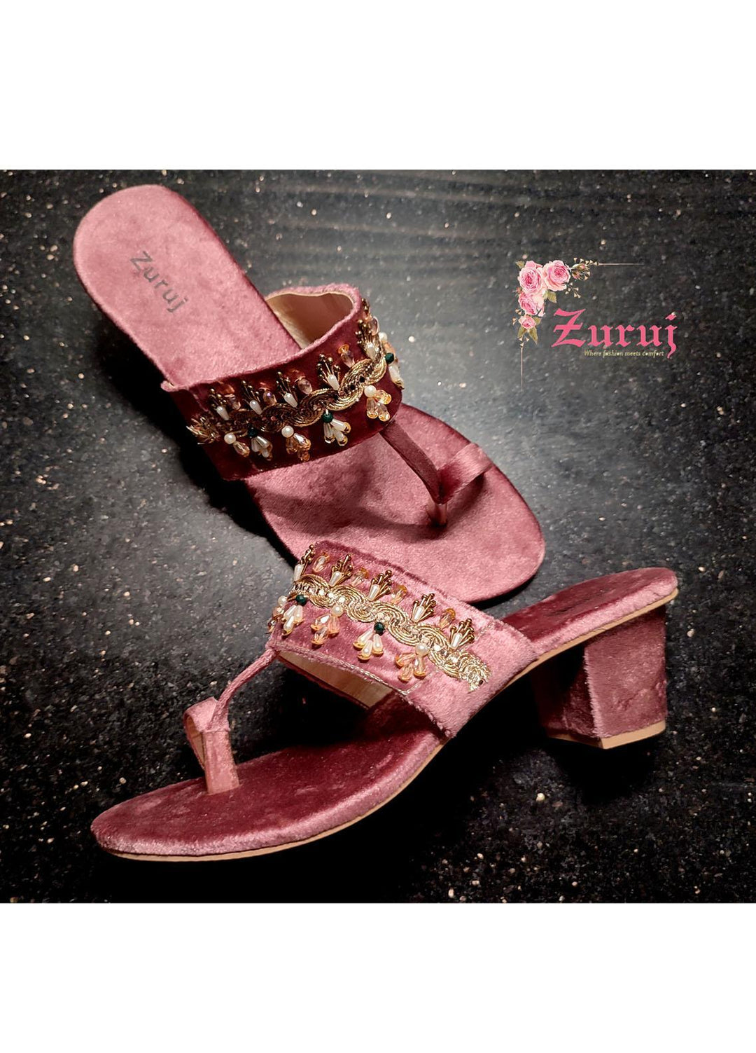 Zuruj Festive Style Sandals HL-37-Pulp