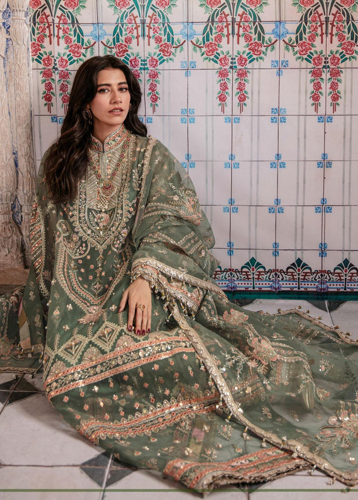 Zarlish by Mohsin Naveed Ranjha Embroidered Organza Suits Unstitched 3 Piece MNR22Z ZWU22-10 Syra Yousuf - Festive Collection