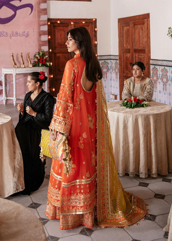 Zarlish by Mohsin Naveed Ranjha Embroidered Organza Suits Unstitched 3 Piece MNR22Z ZWU22-11 Nazia Hassan - Festive Collection