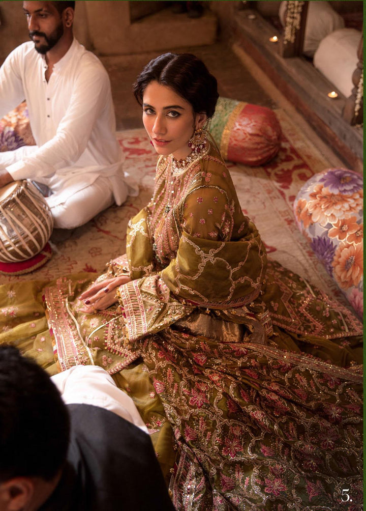 Zarlish by Mohsin Naveed Ranjha Embroidered Organza Suits Unstitched 3 Piece MNR22Z ZWU22-13 Iqbal Bano - Festive Collection