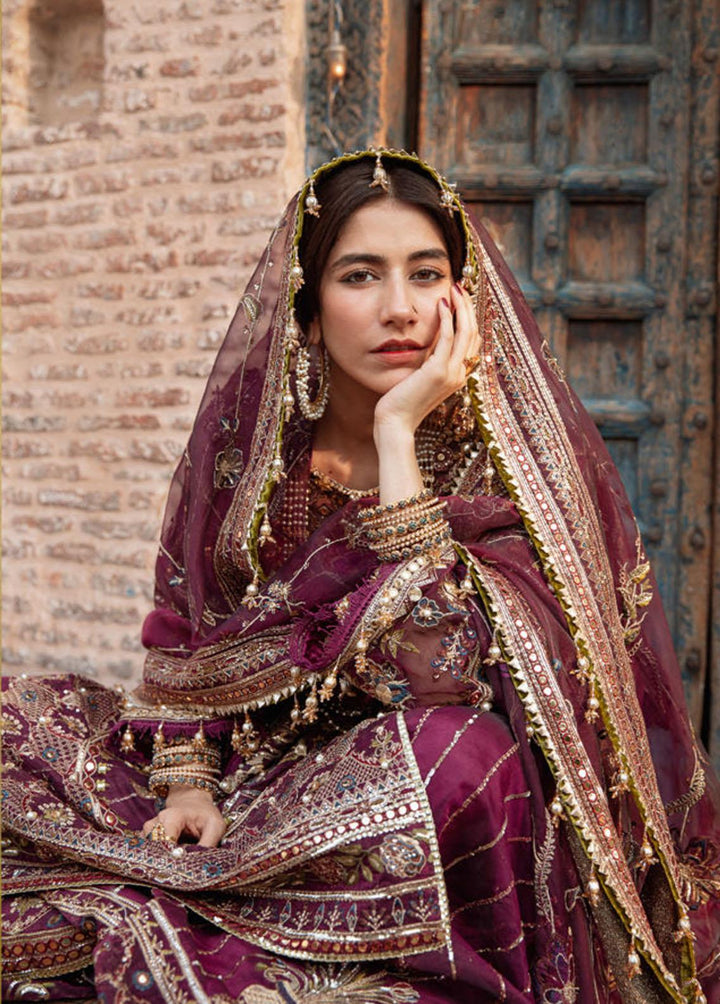 Zarlish by Mohsin Naveed Ranjha Embroidered Organza Suits Unstitched 3 Piece MNR22Z ZWU22-15 Reshma Jee - Festive Collection