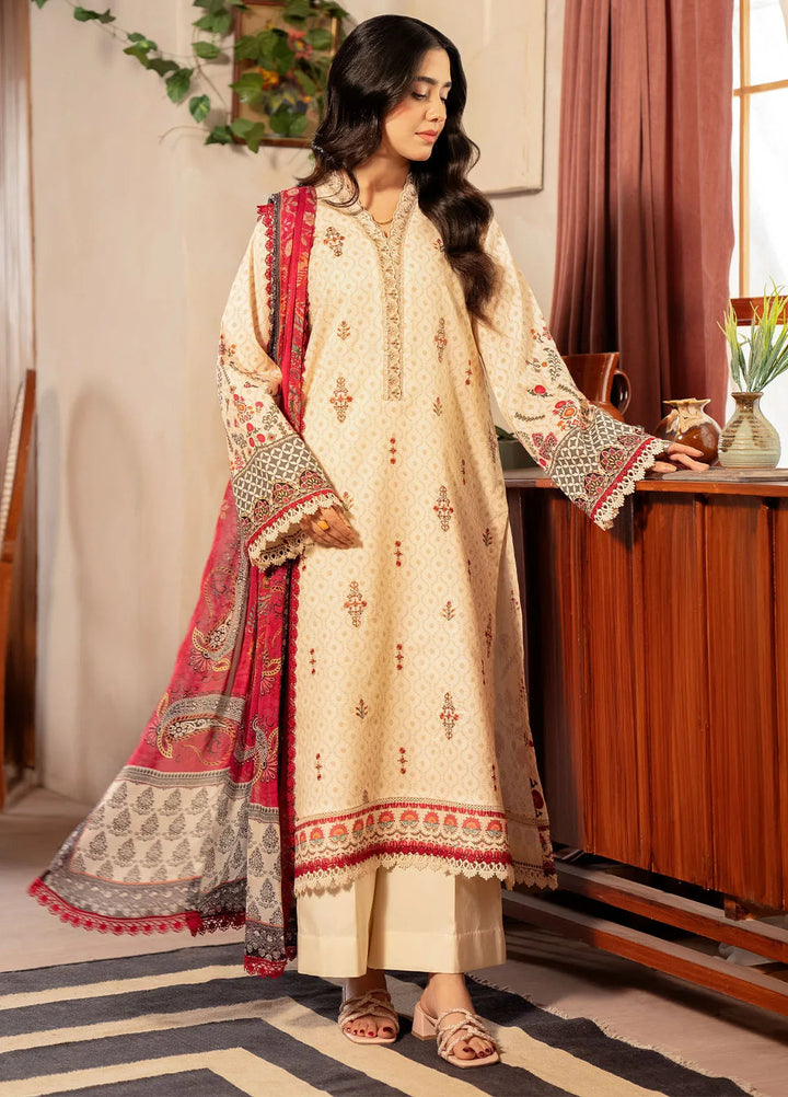 Zync by Florent Embroidered Lawn Suit Unstitched 3 Piece FL25ZD FL-5 - Summer Collection