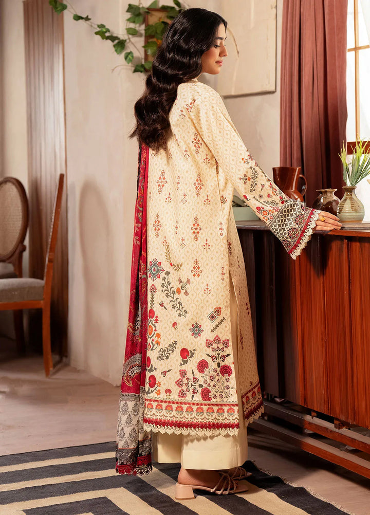 Zync by Florent Embroidered Lawn Suit Unstitched 3 Piece FL25ZD FL-5 - Summer Collection