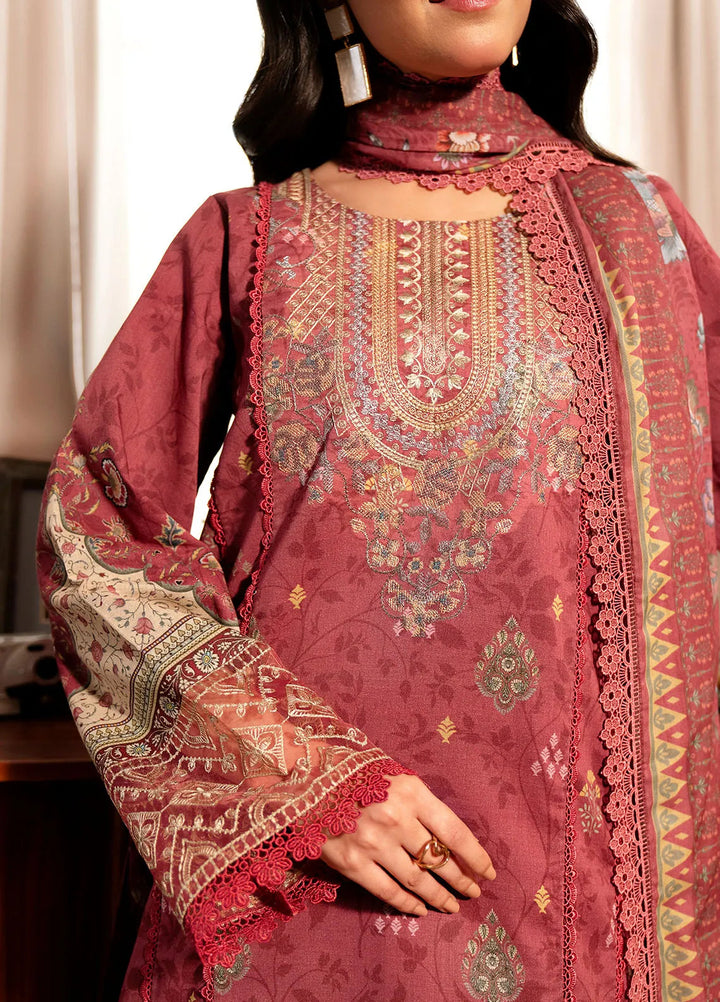 Zync by Florent Embroidered Lawn Suit Unstitched 3 Piece FL25ZD FL-6B - Summer Collection