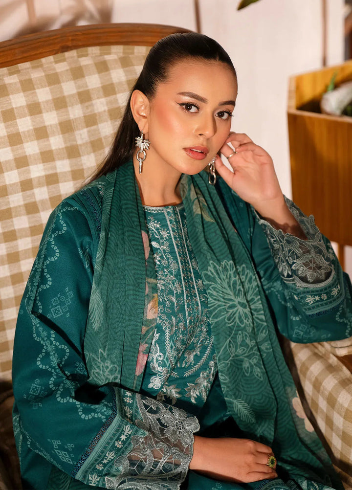 Zync by Florent Embroidered Lawn Suit Unstitched 3 Piece FL25ZD FL-7A - Summer Collection