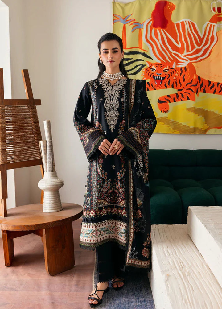 Zync by Florent Embroidered Lawn Suits Unstitched 3 Piece FL25ZDW ZY-5B - Summer Collection