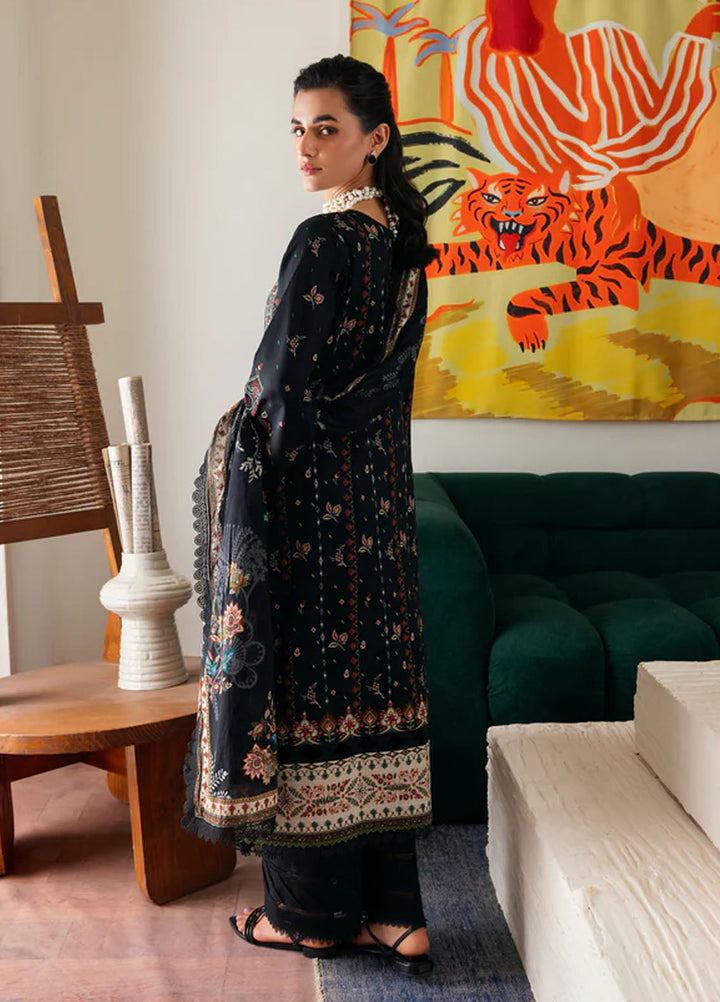 Zync by Florent Embroidered Lawn Suits Unstitched 3 Piece FL25ZDW ZY-5B - Summer Collection