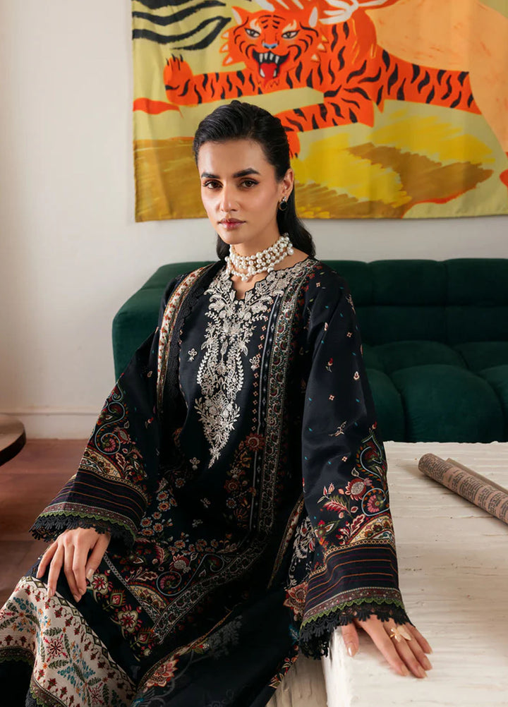 Zync by Florent Embroidered Lawn Suits Unstitched 3 Piece FL25ZDW ZY-5B - Summer Collection