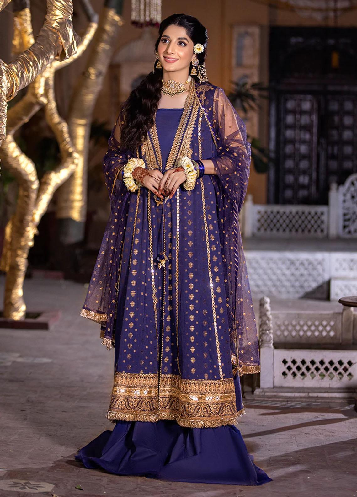 AJR Sard Shaam Embroidered Unstitched Khaddar Suits 3 Piece AJR25SS AJRW-04 KANEEZ - Winter Collection