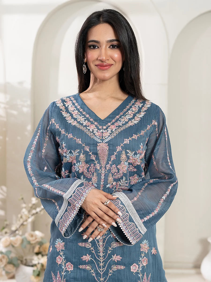 Salitex Women Embroidered Khaddi Net 2 Piece Suit WRS2SA24AN28 - Summer Collection