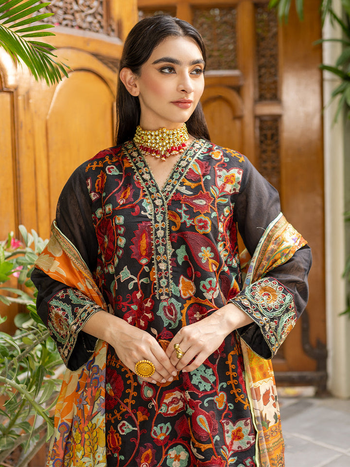 Salitex Women Embroidered Organza 3 Piece Suit WRS3SA24AN24 - Summer Collection