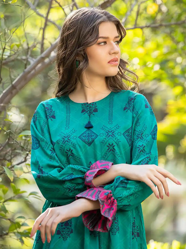 Salitex Women Printed Silk 1 Piece Shirt CPS23DC012 - Summer Collection