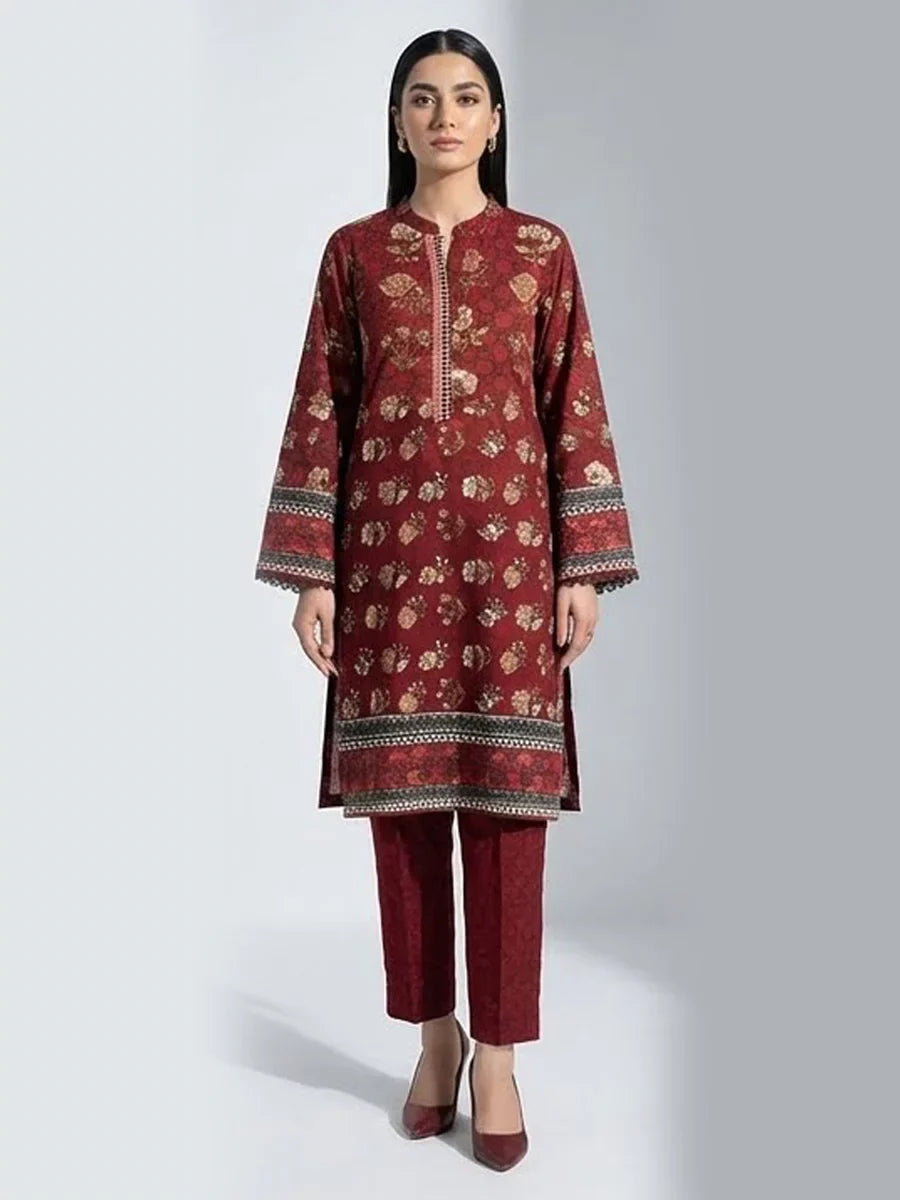 Salitex Women Embroidered Dobby 2 Piece Suit PEUFL2PBE139 - Summer Collection