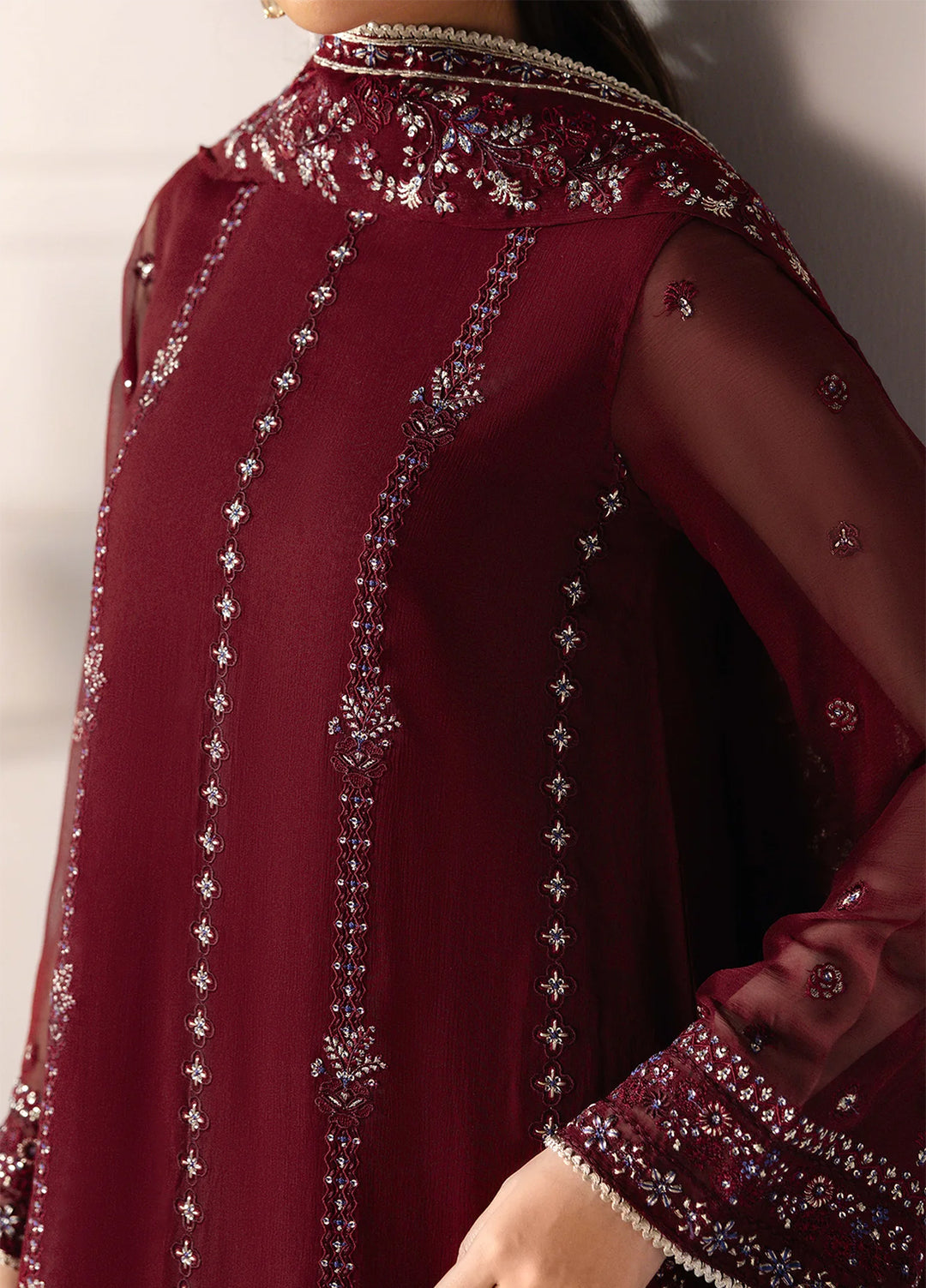 Aurelle by Seran Embroidered Suits Unstitched 3 Piece SN25AU Rosaline - Formals Collection