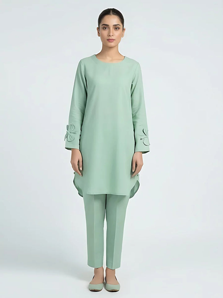 Salitex Women Solids Silk 2 Piece Suit WP7L2PBC052 - Summer Collection