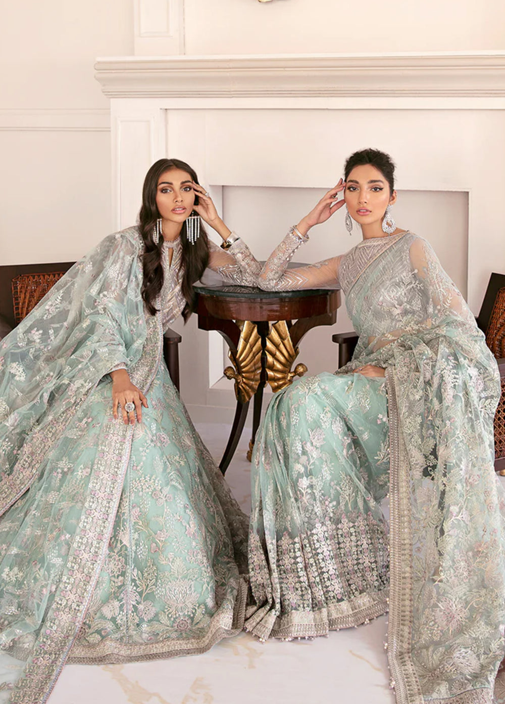 Chantelle by Baroque Unstitched Embroidered Net 3 Piece Suit BQ26UFC BQU-CH08-D10 - Festive Collection