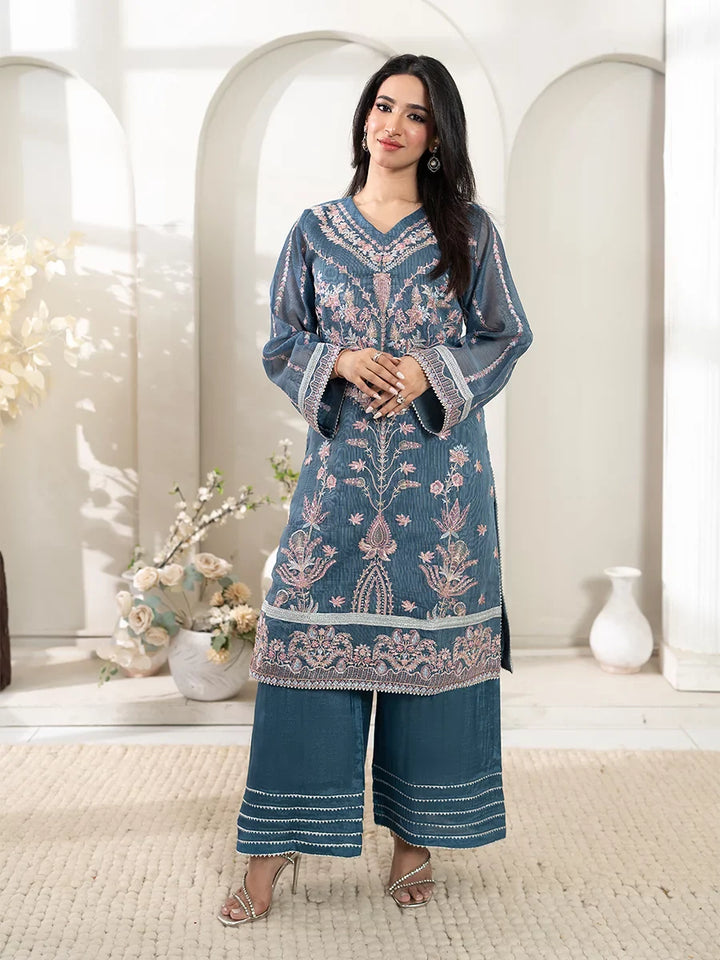 Salitex Women Embroidered Khaddi Net 2 Piece Suit WRS2SA24AN28 - Summer Collection