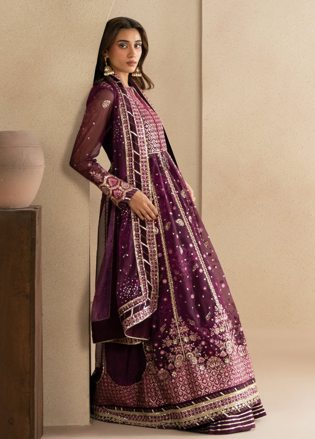 Neoma by Xenia Formals Unstitched Embroidered Chiffon 3 Piece Suit XE26UNF Yawi 01 - Festive Collection