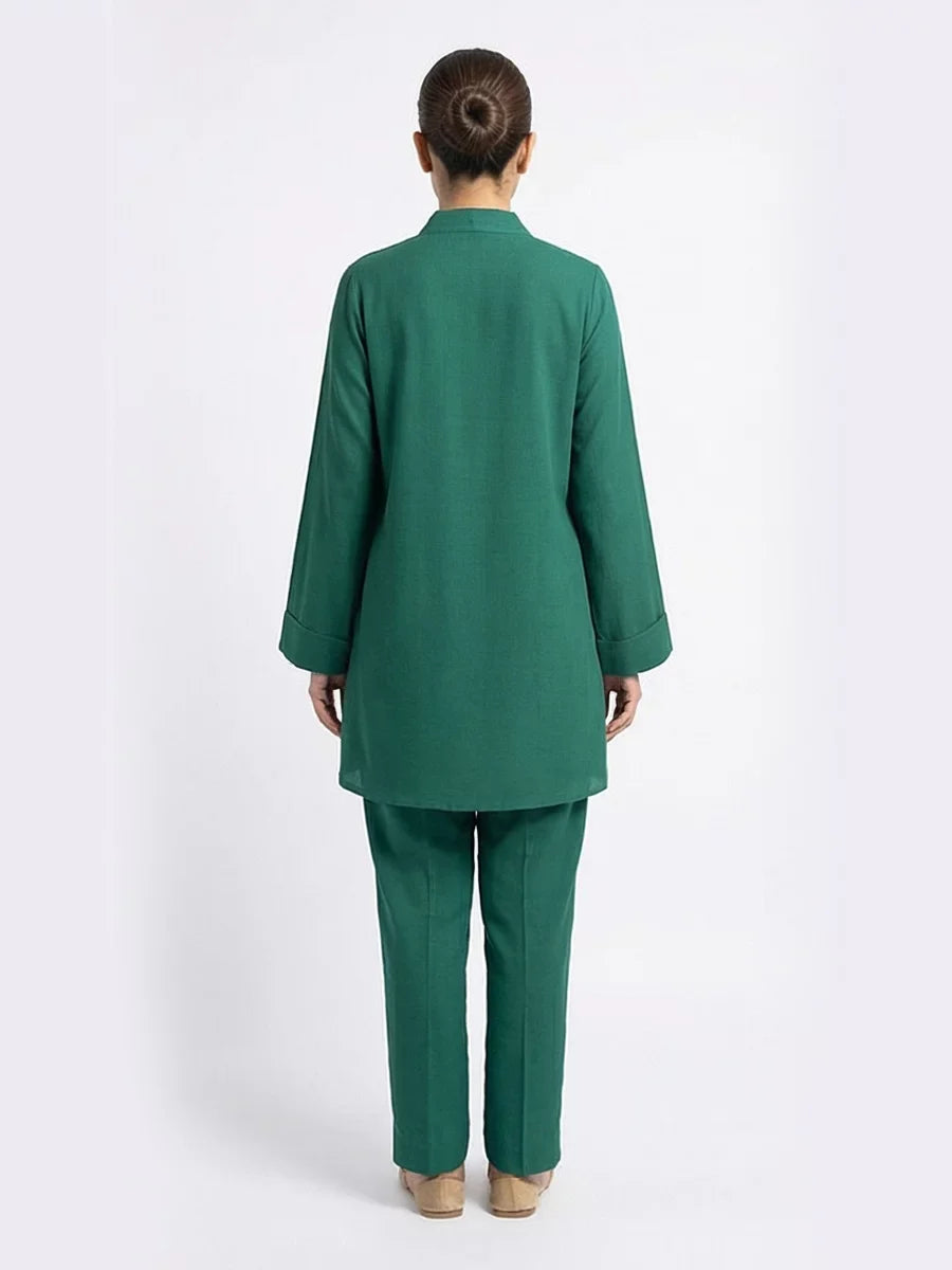 Salitex Women Solids Crepe 2 Piece Suit SS25PBC697 - Summer Collection