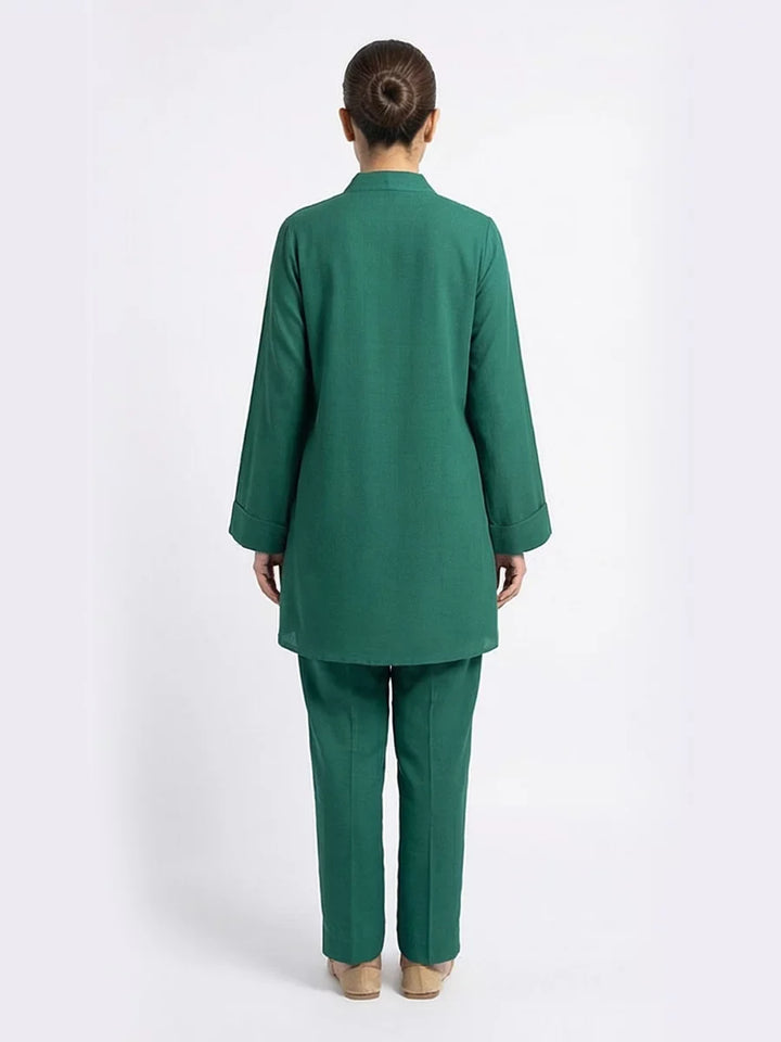 Salitex Women Solids Crepe 2 Piece Suit SS25PBC697 - Summer Collection