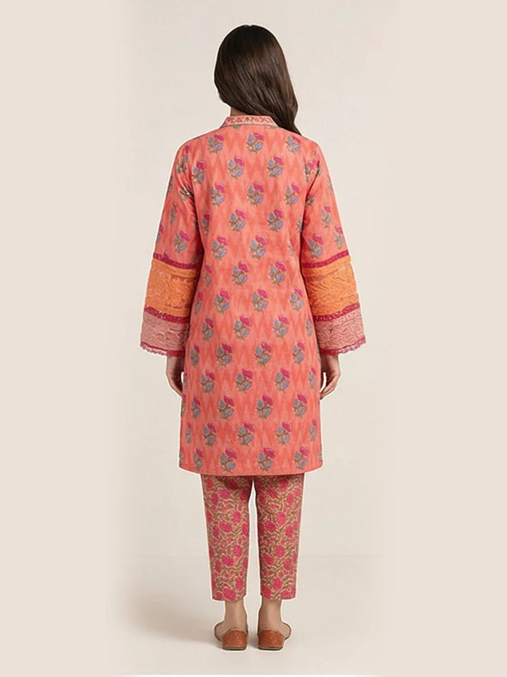 Salitex Women Printed Cross Hatch 2 Piece Suit SPL2PEC037-A - Summer Collection